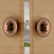 Plantex Stainless Steel Glass Door Handle/Pull-Push Knob for Handle/Heavy Duty 100 mm Main Glass Door Knob Handle - Pack of 1 (PVD Rose Gold)