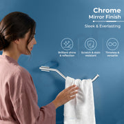 Plantex 304 Grade Stainless Steel Napkin Ring for Bathroom/Towel Ring/Bathroom Towel Hanger/Bathroom Accessories - Pack of 1 (Regent, Chrome)