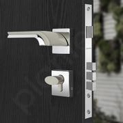 Plantex Main Door Lock/Mortise Lock for Door with 3 Years of Warranty - Robust Door Lock for Home with Brass Lock Body & Cylinder (7094 - Satin White & Chrome)