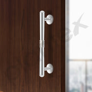 Plantex Pooja Room Door Handle/8 Inch Handle/Pull Push Main Door Handle/3 Years Warranty Pack of 2 (S-142, Chrome)