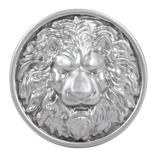 Plantex Lion Face Drawer Knobs for Kitchen Cabinet, Wardrobe | Round Pulls Handles - Pack of 6 Pieces (Silver)
