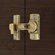 Plantex 180 Degree Door Latch Lock/Flip Latch Lock for Door/Chitkani/Lock Latch for Main Door/Baby Latch for Bathroom/Bedroom/Balcony/Door Stopper- Pack of 4 (Brass Antique)