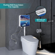 Plantex 3D Printed Flush Tank for Toilet with 7 LTR Water Capacity/Polypropylene Toilet Flush Tank/Dual Flush Cistern - Pack of 1