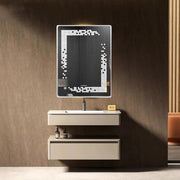 Plantex LED Mirror for Wash Basin with 3 Tone/Designer Mirror for Living Room/Bedroom/Dressing Room - Rectangle Shape (18 X 24 Inch)