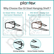 Plantex Self-Adhesive Drill Free Kitchen Towel Hanger/Adhesive Toilet Paper Holder/Toilet Paper Roll Holder Self Adhesive for Bathroom Accessories (Black)