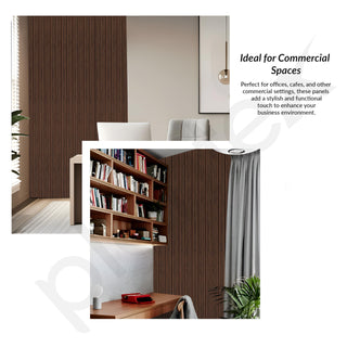 Plantex Wall Panel/Charcoal Louver Panel for Wall with Size - 5 Inch x 8 Ft/Durable, Lightweight, and Stylish Panels for Office/Hotel/Ideal for Walls & Ceilings - Pack of 1 (5012/47)