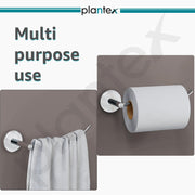 Plantex Stainless Steel Toilet Paper Roll Holder/Toilet Paper Holder/Toilet Roll Holder for Bathroom Accessories - Pack of 2 (Chrome)