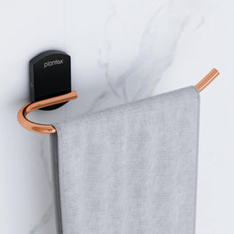 Plantex 304 Grade Stainless Steel Towel Hanger for Wash Basin/Towel Ring for Bathroom/Kitchen Towel Hanger/Bathroom Accessories (Parv) Rose Gold & Black