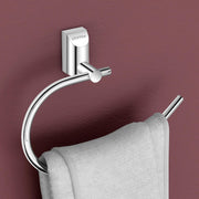 Plantex Pure Brass Towel Holder for Wash basin/Napkin Holder/Towel Ring/Bathroom Accessories - (Chrome Finish) Superb