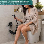 Plantex 2 Way Angle Cock/Stainless Steel Double Outlet Water Valve/Bathroom & Kitchen Tap Connector/Water Faucet - Pack of 1 (Black, APS-N-8)