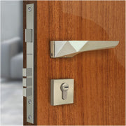 Plantex Mortise Door Lock for Main Door with 3 Computerised Keys/Door Handle Lock for Bedroom, Durable Brass Build/ 3 Years of Warranty (7095 - Satin White)