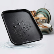 Plantex Dish Drainer Tray Only/Rectangular Water Drain Tray for Kitchen Basket/Plastic Drip Tray Water Collector for Utensils Basket  Ã¢â‚¬â€œ Pack of 1 (Black, 45 x 35 x 3 cm)