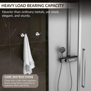 Plantex Robe Hook for Bathroom/Pure Brass Clothes Hanging Hook/Hook for Wall/Bathroom Accessories - Pack of 1 (APS-EFL-04, Chrome)