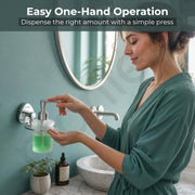 Plantex J4 Stainless Steel Liquid Soap Dispenser/Shampoo Dispenser for Wash Basin/Hand Wash Dispenser Wall Mounted/Bathroom Accessories (Chrome Finish) Angel