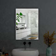 Plantex Unframed Unframed Rectangle Mirror for Wall/Mirror with Beveled Smooth Edges/Mirror for Bathroom/Dressing Room/Living Room/Bedroom/Entryway - (18x12 Inch)