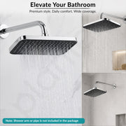 Plantex ABS Shower Head for Bathroom/13x9 inch Head for bathroom/Rain Showers Head for bathroom/Pressurized Showers Head – (Chrome)