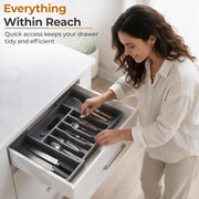 Plantex Expendable Cutlery Tray/Cutlery Organizer for Kitchen Drawer