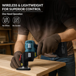 Plantex Multi-Purpose Treasure Oscillating Tool – 0-21000 IPM Variable Speed, 3° Swing Angle – Powerful for Cutting, Sanding, Scraping & Grinding - Black (Mainframe, Battery & Charger Not Included)