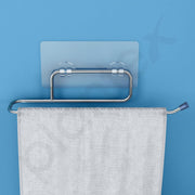 Plantex Self Adhesive Stainless Steel Towel Holder/Towel Hanger/Towel Ring for Bathroom/Bathroom Accessories - Pack of 3 (Chrome)