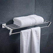 Plantex 304 Grade Stainless Steel Towel Hanger for Bathroom/Towel Rack/Towel Rod/Bathroom Accessories -Decan (24-inch - Chrome)