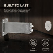 Plantex Magnetic Door Stopper/Stainless Steel Door Magnets to Hold Door/Wall Mounted Door Catcher for Wooden Door - Pack of 1 (Matt)