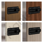 Plantex Premium Heavy Duty Door Stopper/Door Lock Latch for Home and Office Doors - Pack of 8 (Z-Black)