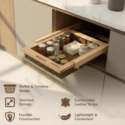 Plantex PVC Wicker Basket for Modular Kitchen/Wicker Basket for Storage/Pull Out Drawers for Kitchen Cabinets- Pack of 1 (20 x 16.5 x 4 inch)
