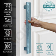 Plantex Door Handle/300mm Main Door Handle for Wooden Door/Pull-Push Handle for Main Door/Door Accessories - Pack of 1 (S610, Cadet Blue)