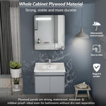 Plantex Vanity for Bathroom/Square Cabinet with Wash Basin and Mirror/Bathroom Organizer for Home - (NZBC-40)