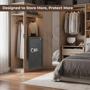Plantex Digital Safe locker Box/108 litre Large Safe Locker for Home/Electronic Safety Locker with Master & User Dual Code Access with Emergency Key/Tijori Box/2 Years Warranty By Plantex (Grey)