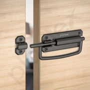 Plantex Door Stopper/5 Inch Baby Latch Kadi/Door Latch for Bathroom/Door Lock for Home/Office Doors - Pack of 3 (Satin Black)
