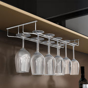Plantex Wine Glass Rack/Holder Upside Down Glass Hanging Organizer/Glass Hanging Stand for Pubs/Kitchen/Bars (Double Line / 16 x 9 Inches)