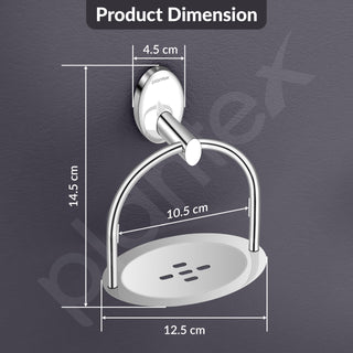Plantex 304 Grade Stainless Steel Soap Holder Stand for Bathroom/Soap Dish/Soap Holder/Soap Stand/Bathroom Accessories - Oreva(Chrome)