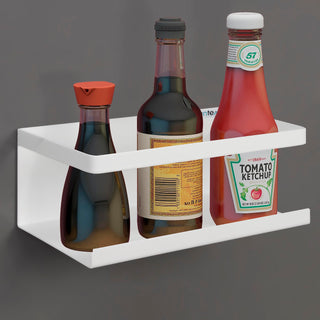 Plantex Magnetic Refrigerator Shelf/Magnetic Shelf for Fridge/Kitchen Organiser Storage Magnetic Spice Rack for Fridge (White)