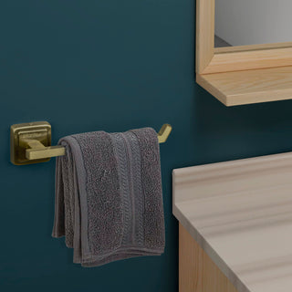 Plantex 304 Grade Stainless Steel Towel Hanger for washbasin/Napkin Holder for Bathroom & Kitchen/Hand Towel Hanger/Bathroom Accessories - Decan (Brass Antique)