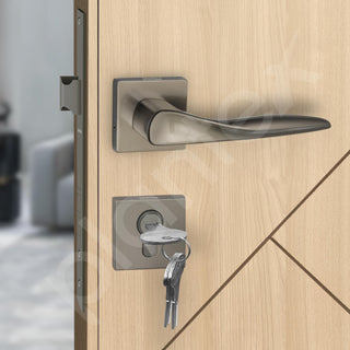 Plantex Premium Door Lock with 3 Years of Warranty/Main Door Lock for Home/Mortise Locks for Door - (PT-002- Satin -Black)