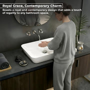Plantex Ceramic Wash Basin/Washbasin for Bathroom/Tabletop Wash Basin with 10 Years Glaze Warranty by Plantex/Countertop Vessel Sink for Home, Office Ã¢â‚¬â€œ (NCTT-338, White, 22 x 16 x 4 Inch)