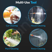 Plantex High Pressure Cleaning Machine Ã¢â‚¬â€œ 2.4L/min Flow Rate, 1.8/3.0 MPA Rated Pressure Ã¢â‚¬â€œ Compact Power Washer for Home/Car and Outdoor Cleaning - Black (Mainframe, Battery & Charger Not Included)