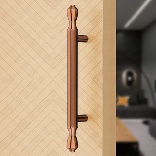 Plantex Heavy Duty 14 Inch Main Door Handle - Pull-Push for Wooden & Glass Doors - Pack of 1 (PVD Rose Gold) - 3 Years Warranty