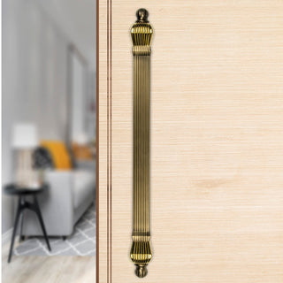 Plantex Taj Heavy Duty Main Door Handle/Door Handle for Main Door/Main Door Handle 17-inches/Pull Push Door Handle - Pack of 1 (319-Brass Antique and Golden Finish) - 3 Years Warranty