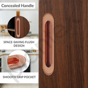 Plantex Sliding Door Handle/Concealed Handle for Sliding Door/224mm Concealed Handle for Wardrobe/Kitchen Cabinet - Pack of 1 (Rose Gold)