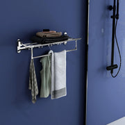 Plantex Stainless Steel Towel Holder in Bathroom/Towel Holder/Bathroom Towel Hanger for Wall/Towel Rack/Bathroom Accessories (24 Inch) Chrome Finish