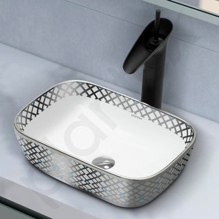 Plantex Washbasin For Bathroom/Tabletop Wash Basin/Countertop Wash Basin/Vessel Sink (EQTT-495, 14 x 10 x 5 Inch)