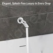 Plantex Bath Tub Spout with Wall Flange/Single Lever Spout/High Flow Tap for Bathroom/Kitchen - (Chrome)