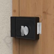 Plantex Heavy Duty Tri Bolt Lock with Key & Knob for Main Door/Suitable on Single Door for Home/Office/Hotel - (Z-Black)