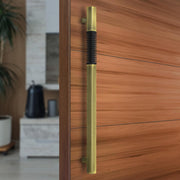 Plantex Door Handle/Stainless Steel Handle for Main Door/24 Inch Pull-Push Handle for Home/Office/Hotel - Pack of 1 (Brass Antique and Black) - 3 Years Warranty