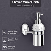 Plantex 304 Grade Stainless Steel Silver Wash Basin Handwash Holder/Wall Mounted Dispenser/Bathroom Accessories - Oreva (Chrome)