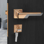 Plantex Premium Door Lock with 3 Years of Warranty/Main Door Lock for Home/Mortise Lock Set for Home (7093 - Pvd Choco & Satin Black Matt)