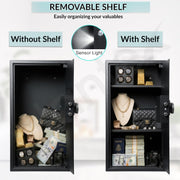 Plantex 106 Litre Digital Safe Locker For Home/Safety Locker Box with Biometric Fingerprint,Touchscreen & Emergency Key/Perfect Security Solution for Valuables/2 Years Warranty By Plantex - Black