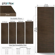 Plantex WPC Doors for Bathroom (25 mm - Thickness)/Bathroom Door/2.5x6.75 Feet Wooden Finished Door for Home/Balcony/Office/Kitchen, Density-550 (30x81 inch,21.5 kg- Charcoal Oak)